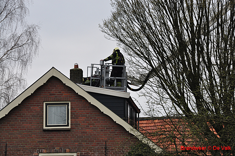 Schoorsteenbrand Lage Valkseweg